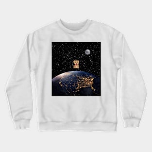 Dog in space Crewneck Sweatshirt